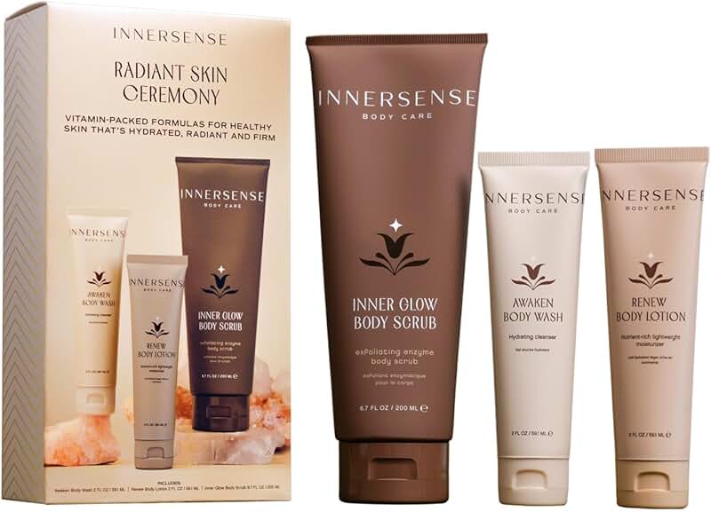 Radiant Skin Body Care Set: Scrub, Wash, Lotion