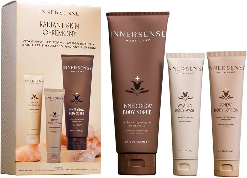 Radiant Skin Body Care Set: Scrub, Wash, Lotion