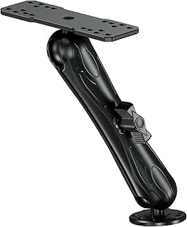 Aluminum Fish Finder Mount with 1.5" Ball and 9.1" Arm