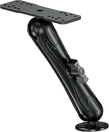 Aluminum Fish Finder Mount with 1.5" Ball and 9.1" Arm