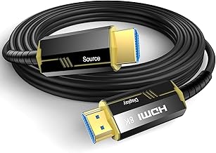 20Ft 8K Fiber Optic HDMI Cable, 48Gbps, 8K@60Hz
