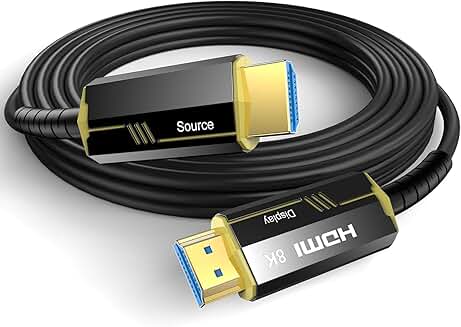 20Ft 8K Fiber Optic HDMI Cable, 48Gbps, 8K@60Hz