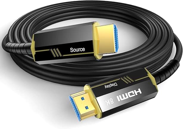 20Ft 8K Fiber Optic HDMI Cable, 48Gbps, 8K@60Hz