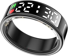 LED Display Smart Ring with Health and Fitness Tracking