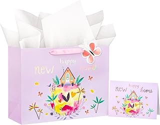 Large 13-inch New Home Gift Bag with Card and Tissue