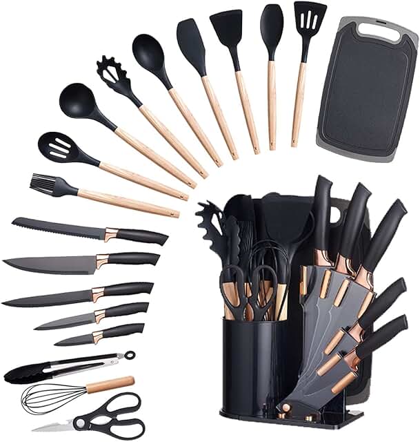 19-in-1 Kitchen Utensils and Knife Set