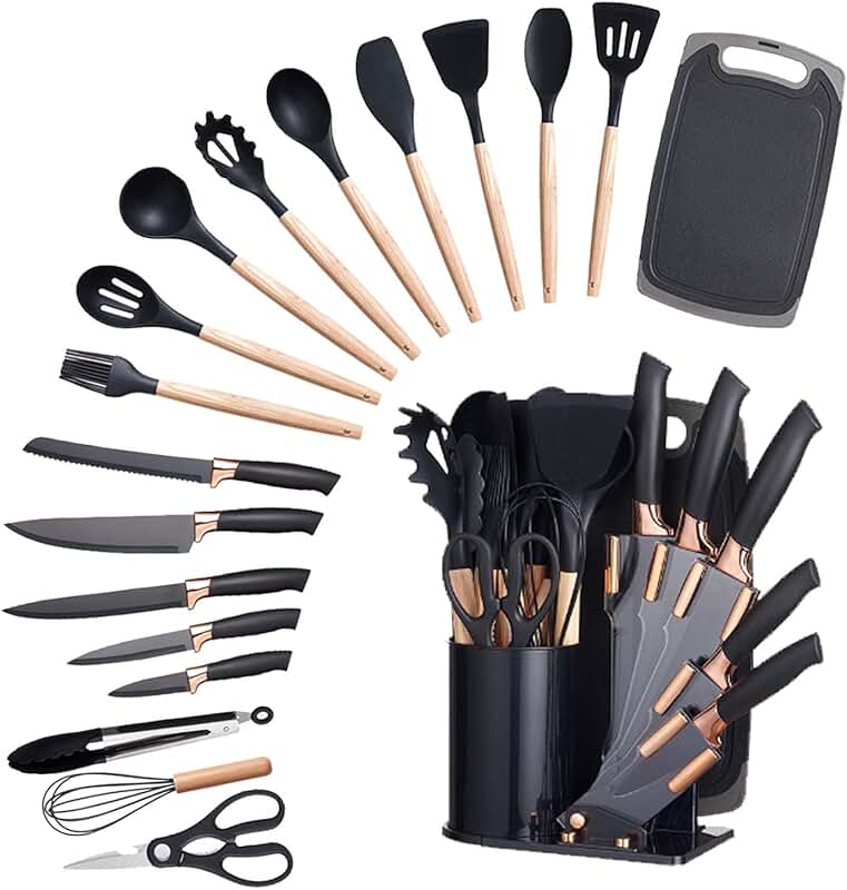19-in-1 Kitchen Utensils and Knife Set