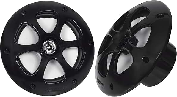 Pair 6.5-inch 2-way waterproof marine speakers