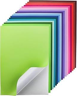 36 Sheets Colorful Printable Sticker Paper for Crafts