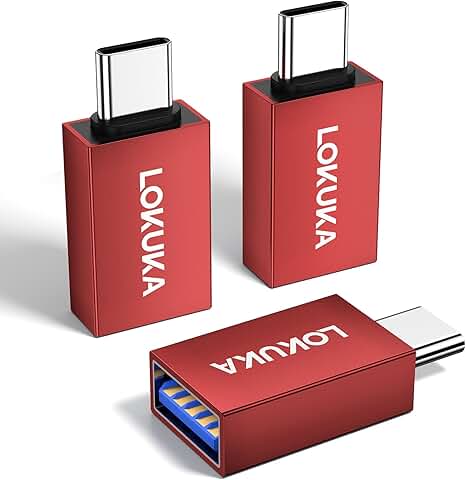 USB Female to USB C OTG Adapter 3 Pack