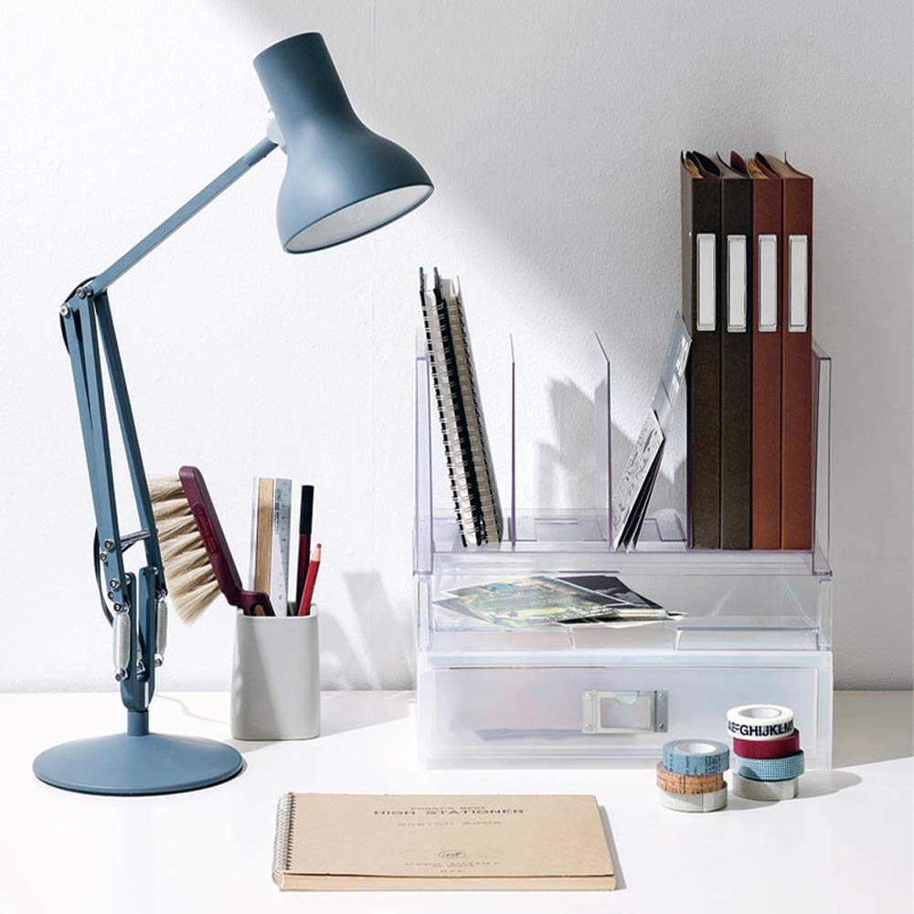 Landscape clear stackable file tray, 13.27" x 10.16" x 2.44"