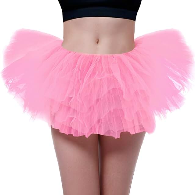 Women and girls five-layer tulle ballet tutu skirt