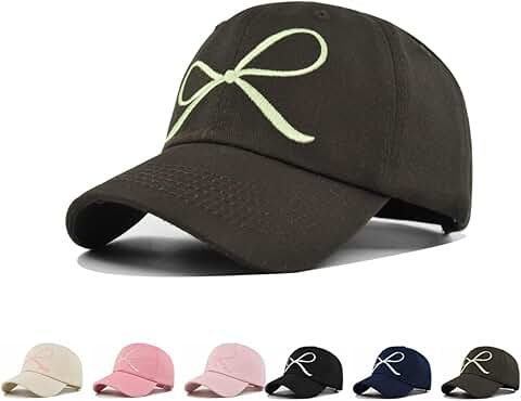 Cute Adjustable Bow-Tie Baseball Cap for Women