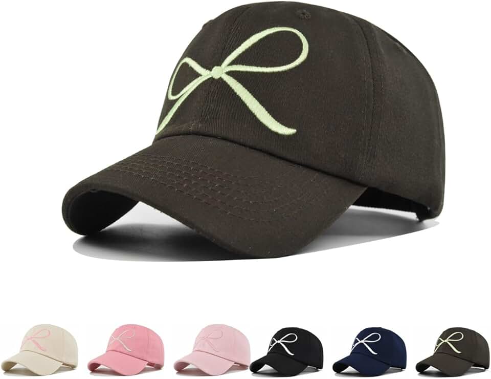 Cute Adjustable Bow-Tie Baseball Cap for Women