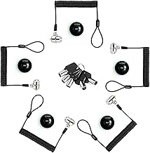 8Ft Portable Keyed Cable Lock with 5 Keys