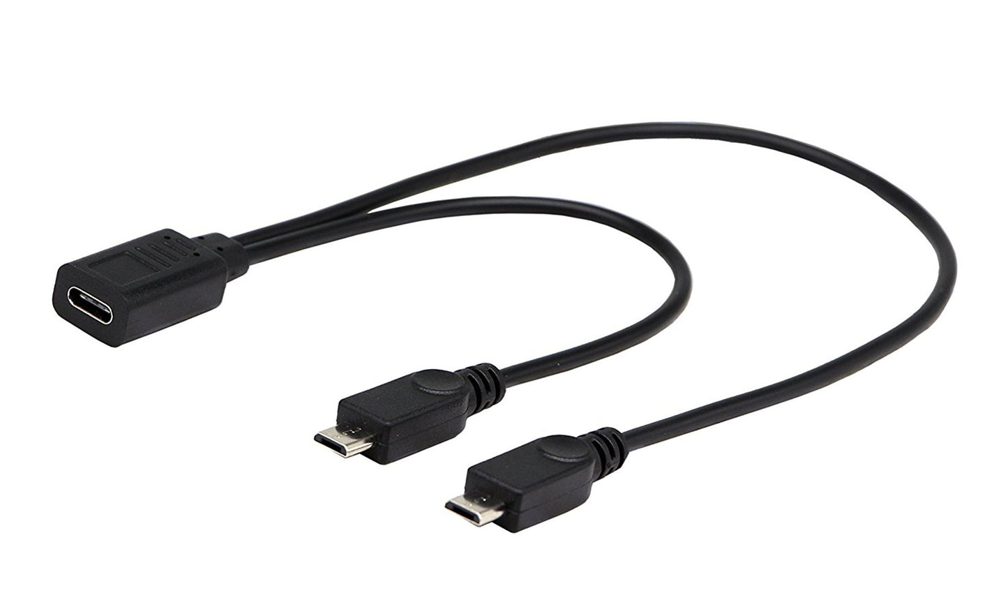 30cm Multi-Connector USB Cable for Smartphones and Tablets