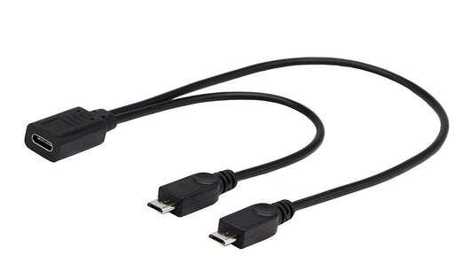 30cm Multi-Connector USB Cable for Smartphones and Tablets