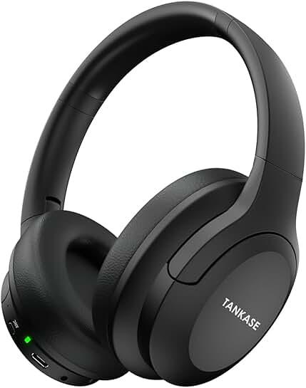 Wireless Over-Ear Noise Cancelling Headphones with Microphone