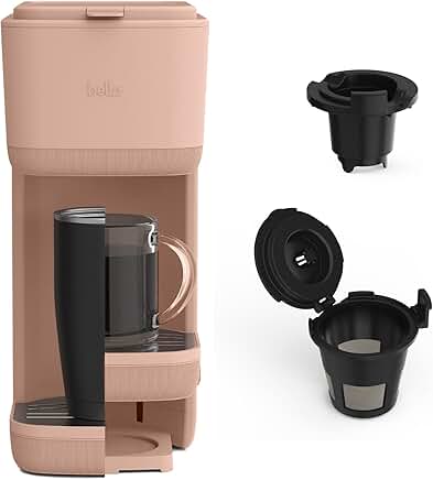 Single Serve Coffee Maker with Adjustable Drip Tray
