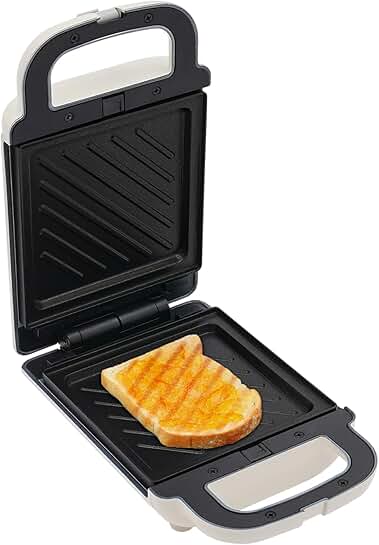 600W Non-stick Sandwich Maker for Breakfast and Snacks