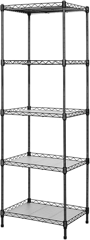 Heavy Duty 5-Tier Wire Shelving for Kitchen Storage