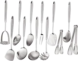 12-Piece Stainless Steel Cooking Utensil Set