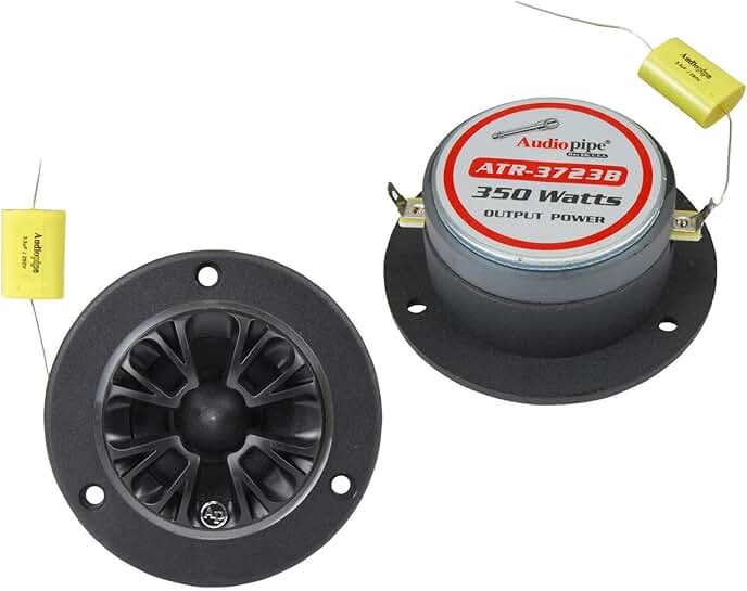 Titanium Bullet Super Tweeters, 350W, 4 Ohm, 3.75" Aluminum
