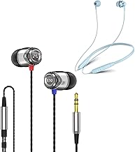 Wired In-Ear Earbuds and Bluetooth Sports Earbuds