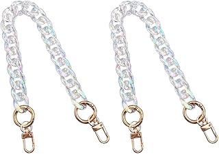 Two-piece acrylic phone strap charms and handle