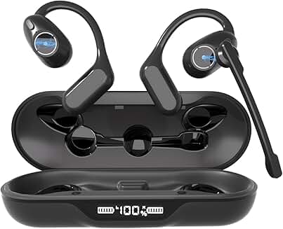 Wireless Bluetooth Open Ear Headphones with Microphone