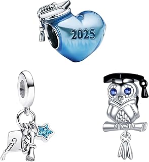 2025 Graduation Sterling Silver Charms for Jewelry