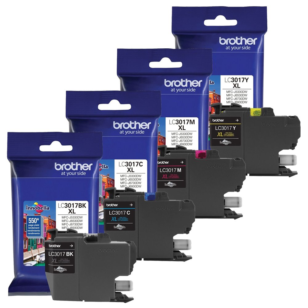 LC3017 High Yield Ink Cartridge Set of Black, Cyan, Magenta, Yellow in Retail Packing