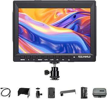 7-inch Video Camera Monitor with Battery and Bag