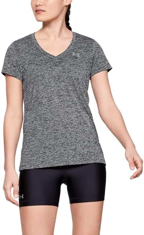 Women's Twist V-Neck T-Shirt in Black