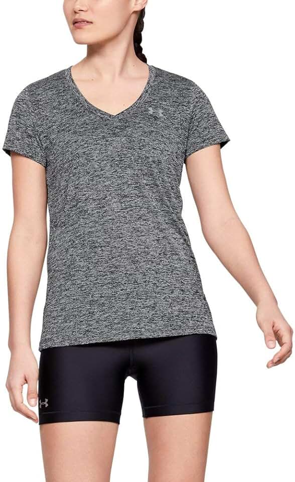 Women's Twist V-Neck T-Shirt in Black
