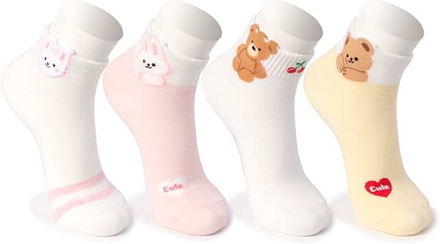 Mini low cut ankle socks for women and girls