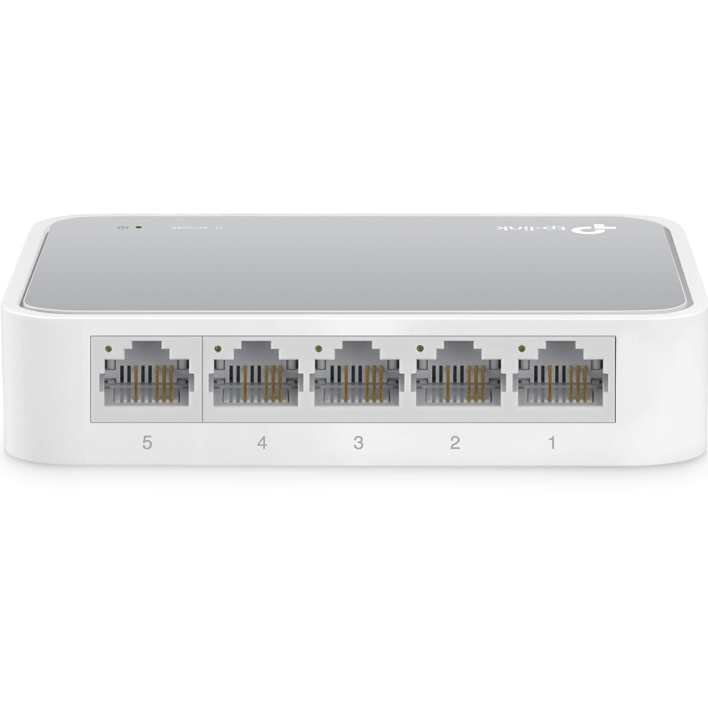 5 Port 10/100 Mbps Fast Ethernet Switch | Desktop Ethernet Splitter | Ethernet Hub | Plug & Play | Fanless Quiet | Desktop Design | Green Technology | Unmanaged (TL-SF1005D),White