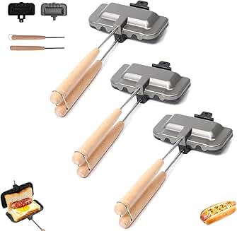 Double-Sided Sandwich and Hot Dog Maker Set