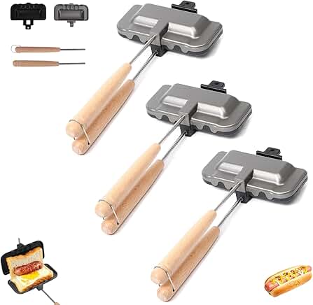 Double-Sided Sandwich and Hot Dog Maker Set