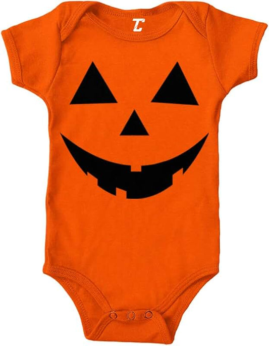 Pumpkin Face Jack O' Lantern Bodysuit