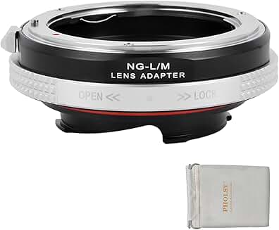 Lens Mount Adapter with Aperture Control for Nikon F to Leica M