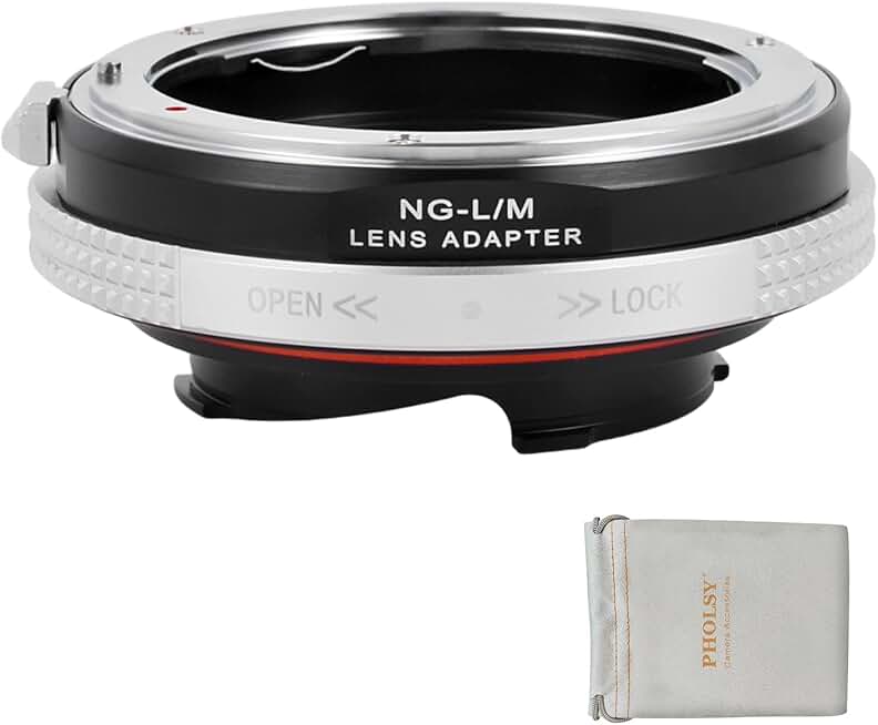 Lens Mount Adapter with Aperture Control for Nikon F to Leica M