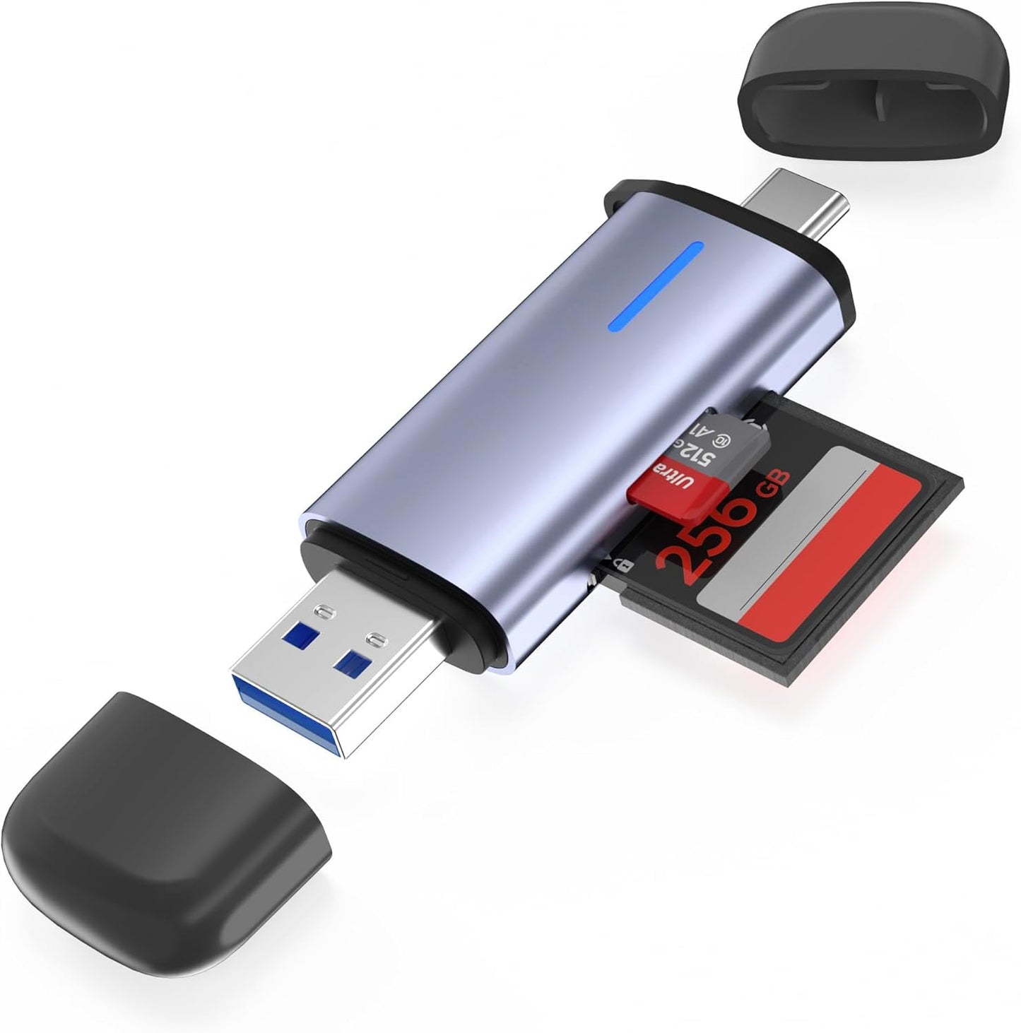 Dual Slot USB 3.0 Card Reader for SD and Micro SD