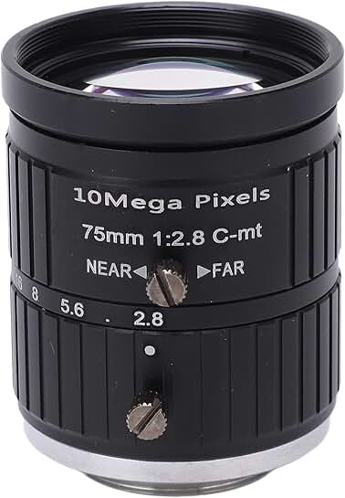 75mm Telephoto C Mount Lens for Photography and Industry