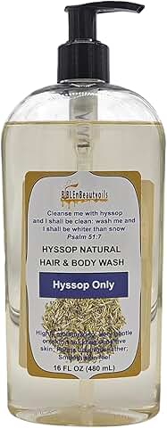 Natural Hyssop Hair and Body Wash for Nourishing and Refreshing Cleansing