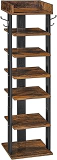 7-Tier Wooden Shoe Rack for Entryway
