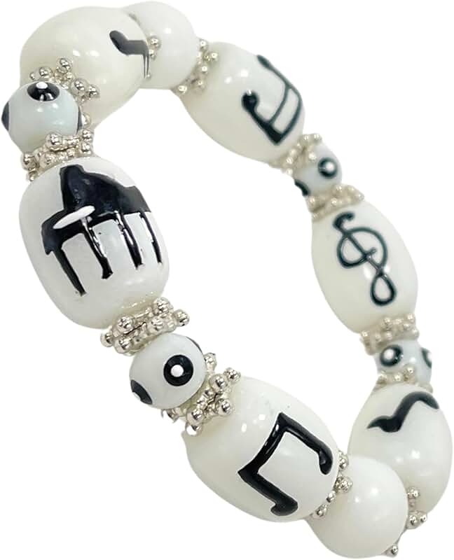Music Note Glass Beaded Bracelet for Teachers