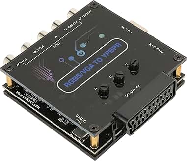 RGBS VGA SCART to YPBPR component converter with stereo input