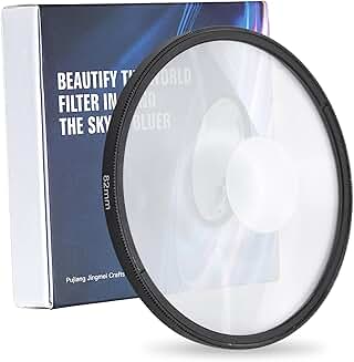 82mm Spiral Camera Lens Filter with Circular Frame