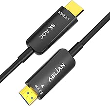 30 ft 8K Fiber Optic HDMI Cable, 48Gbps, High Speed